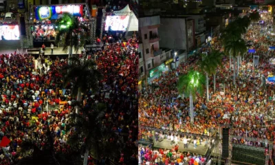 o candidato do PT ao Senado, Rui Costa, celebrou a participação popular no comício realizado em Irecê, na noite de ontem, no