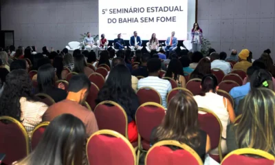 Cerca de 500 pessoas participam, nesta quarta-feira (26), do 5º Seminário Estadual do Bahia Sem Fome, realizado no Fiesta Bahia Hotel,