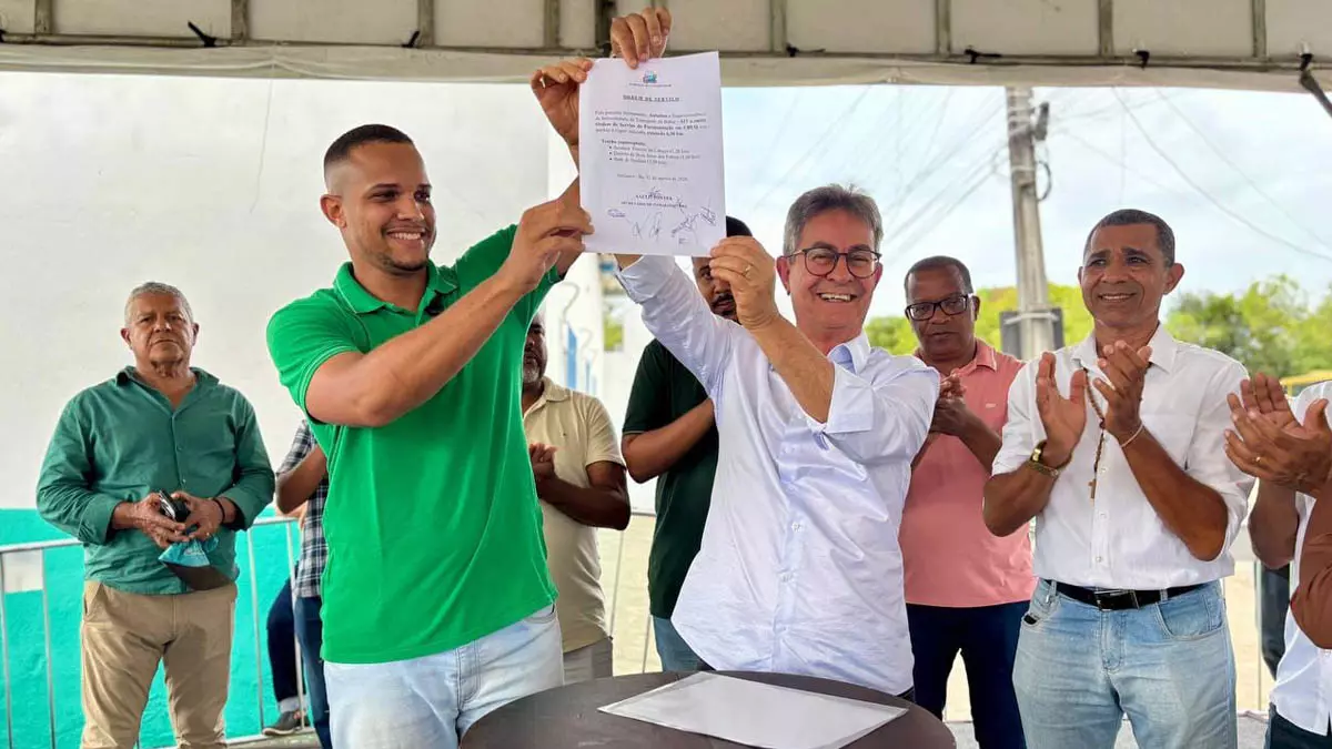 A população de Saubara contará com melhorias na infraestrutura viária por meio da pavimentação dos acessos à sede municipal