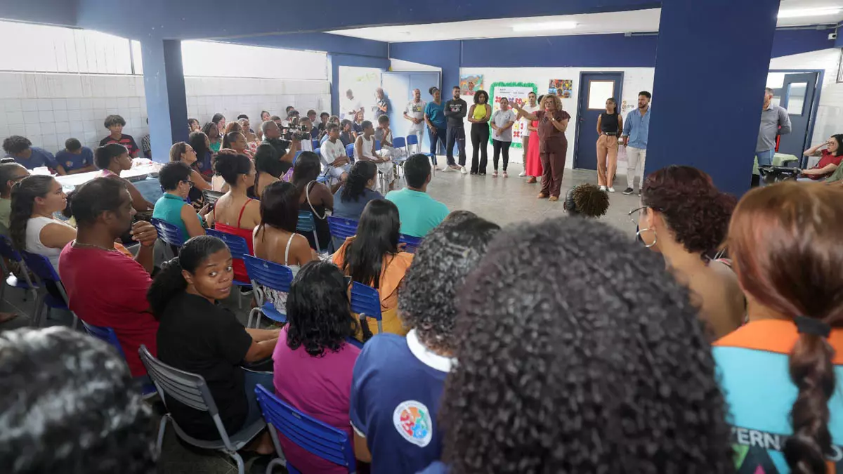 oficinas educativas do programa Dia do Educa Mais com as Famílias. Promovida pela Secretaria da Educação do Estado da Bahia,