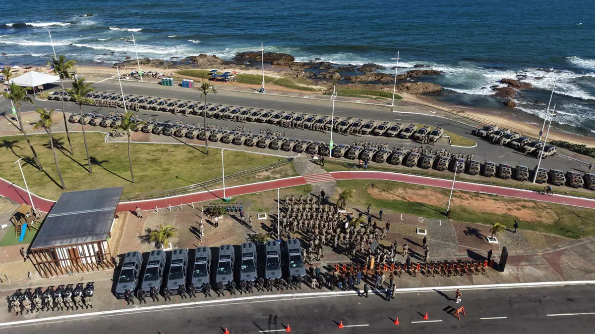 A Polícia Militar da Bahia (PMBA) recebeu, nesta segunda-feira (28), 115 novas viaturas para reforçar o policiamento em