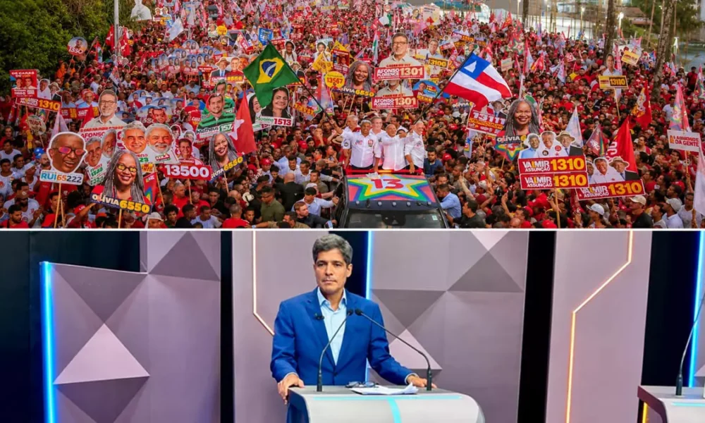 de 15 minutos com o ex-prefeito de Salvador, ACM Neto, um dos principais nomes na corrida pelo Governo da Bahia.