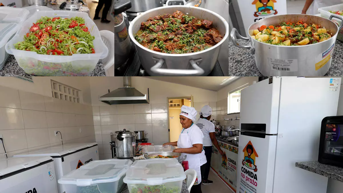O Governo da Bahia, por meio do Programa Bahia Sem Fome, inaugurou nesta quinta-feira (22) a Cozinha Comunitária Municipal