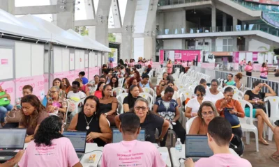 durante todo o mês, os agendamentos para as 40 mil mamografias ofertadas pela Secretaria da Saúde do Estado da Bahia (Sesab),