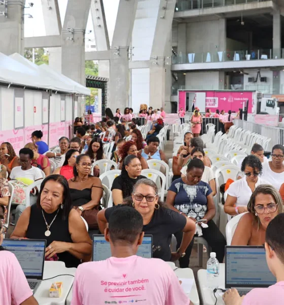 durante todo o mês, os agendamentos para as 40 mil mamografias ofertadas pela Secretaria da Saúde do Estado da Bahia (Sesab),