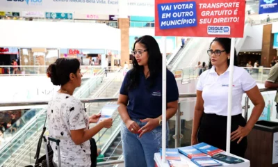 a operação Vai e Vota – Transporte Gratuito é Seu Direito nos terminais rodoviários de Salvador, Feira de Santana, Vitória da Conquista,