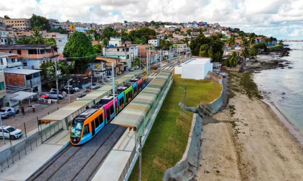 O Trecho 1 do VLT Salvador e Região Metropolitana, que compreende o percurso entre Ilha de São João, Calçada e Comércio,