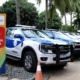 O governador Jerônimo Rodrigues entregou, nesta segunda-feira (19), 12 viaturas e dois cromatógrafos ao Departamento de Polícia Técnica